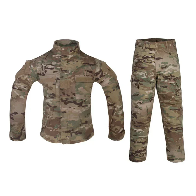 Emersongear-Conjunto de uniforme de combate para niños, traje deportivo para niños, camisas tácticas, pantalones, Tops, pantalones, senderismo al aire libre, MC para 6Y-14Y - imagen 2