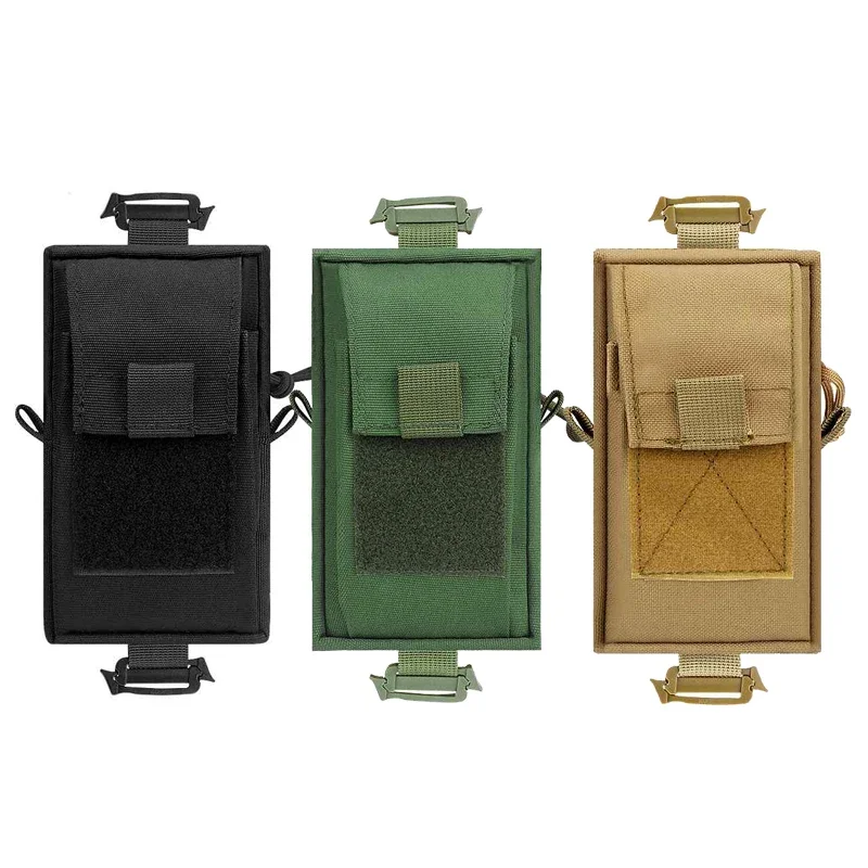 Correa de hombro táctica, bolsas para artículos diversos, mochila, paquete de accesorios, llave, linterna, bolsa para teléfono, Molle, bolsa de herramientas EDC para acampar al aire libre - imagen 2