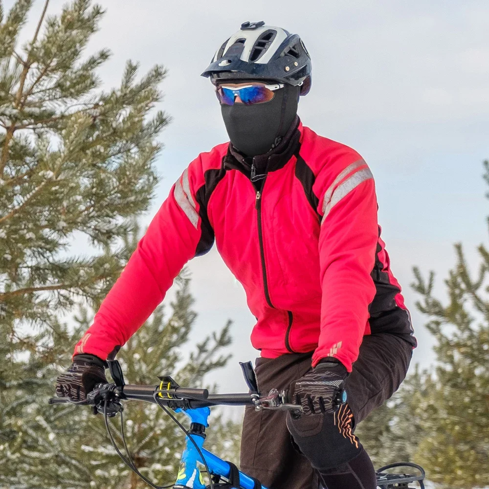 Pasamontañas de invierno para motocicleta, máscara facial completa, capucha para Moto de Motocross, gorra a prueba de viento para esquí, casco de ciclismo, forro para hombres y mujeres - imagen 3