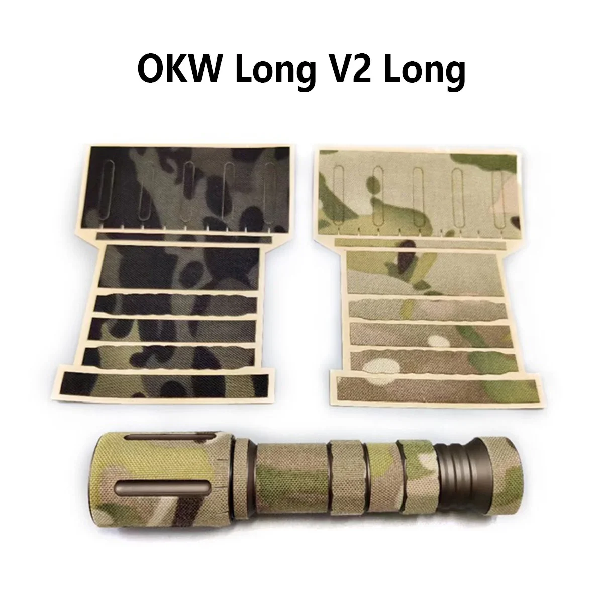 Envoltura de luz de explorador táctico para Surefire M300B M300V M600B M600V M600DF OKW M-LOK Picatinny Rail linterna cubierta protectora pegatina