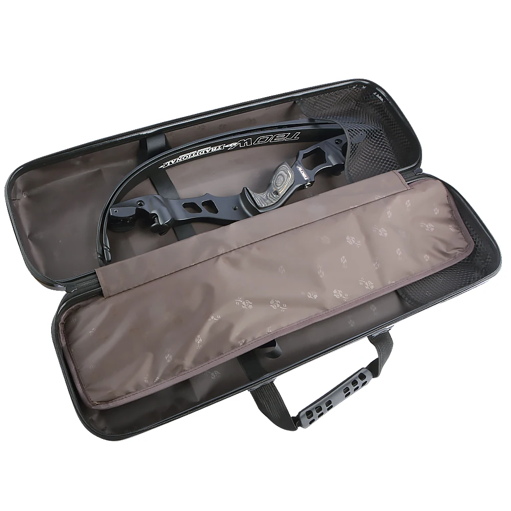 ABS Takedown arco recurvo estuche rígido bolso de mano 70/80/90cm mochila de un solo hombro fácil de llevar tiro con arco caza bolsillos al aire libre - imagen 2
