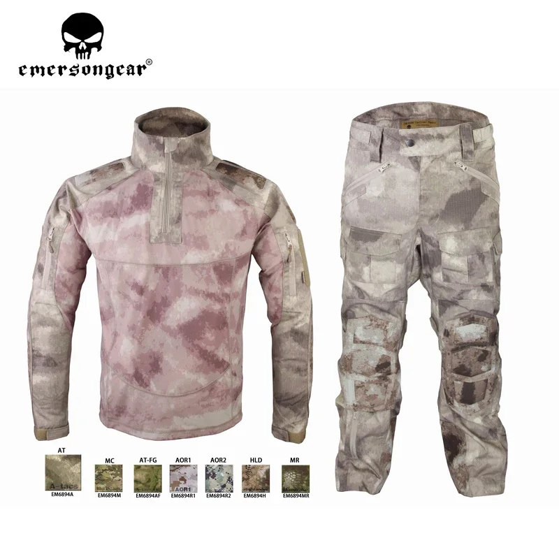 Emersongear-traje táctico de combate para hombre, ropa deportiva, chándal de senderismo, camisas de manga larga, pantalones de camuflaje EM6894 - imagen 5
