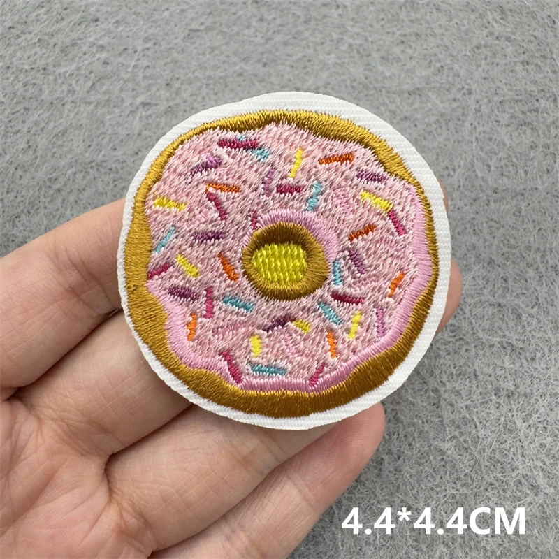 Parches bordados de estrella de helado de cereza para ropa, parches para planchar en la ropa, bricolaje, Parche de dibujos animados para ropa, pegatina - imagen 3