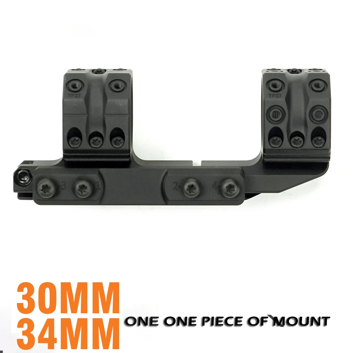 Anillos de alcance de 1,54 pulgadas para rieles Picatinny 1913, AR15, alcance de una sola pieza M4, montaje de 30 mm y 34 mm, - imagen 5