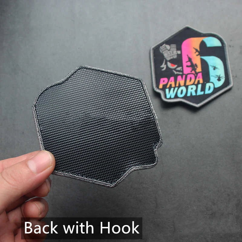 PANDA WORLD 6 parches bordados tácticas insignia de animales DIY para ropa mochila chaqueta decoración apliques insignia de armas - imagen 5