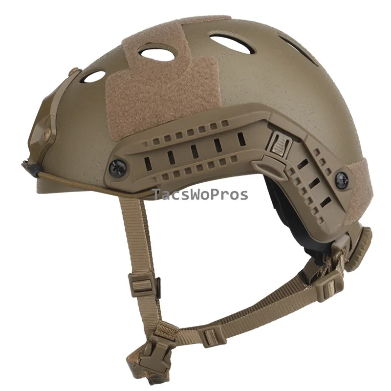 Cascos Airsoft FAST PJ para combate táctico al aire libre, cascos deportivos protectores para juegos de guerra, caza CS Paintball, casco medio cubierto - imagen 3