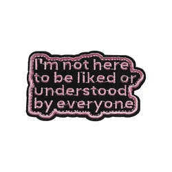 Be Yourself-parche de Meme de Velcros táctico divertido, citas morales, cierre de gancho, insignia bordada para gorra, pantalones vaqueros, mochila Molle