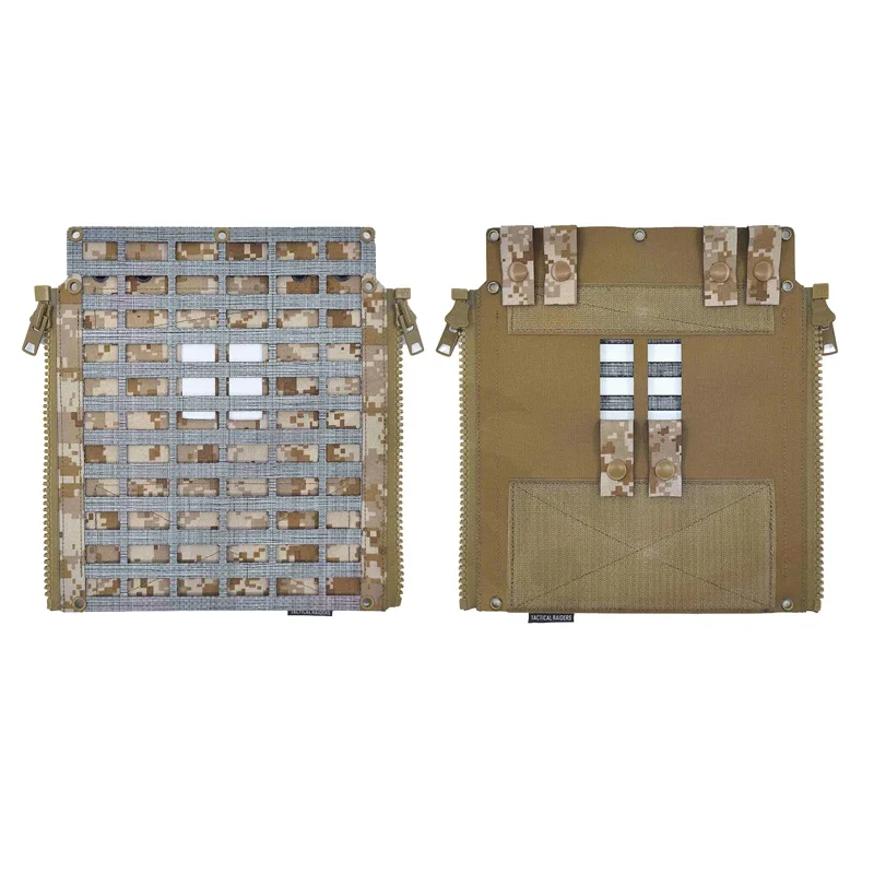 SS Style LV119 Molle Panel trasero con cremallera chaleco táctico Airsoft placa portadora placa equipo de expansión - imagen 2
