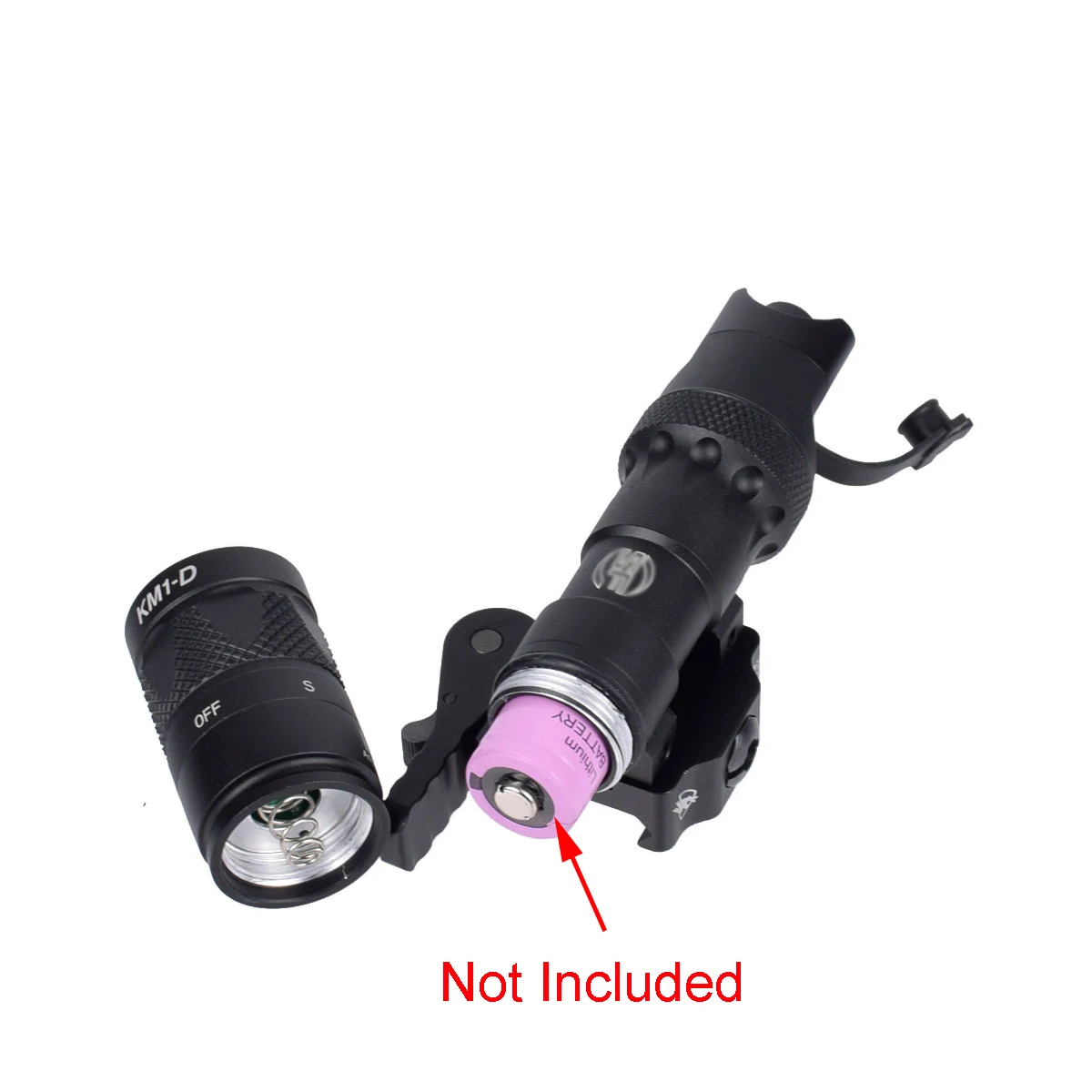 Luz táctica SF M323V para arma de explorador, montaje de Base QD con interruptor trasero remoto para linterna de caza y Rifle Airsoft - imagen 4