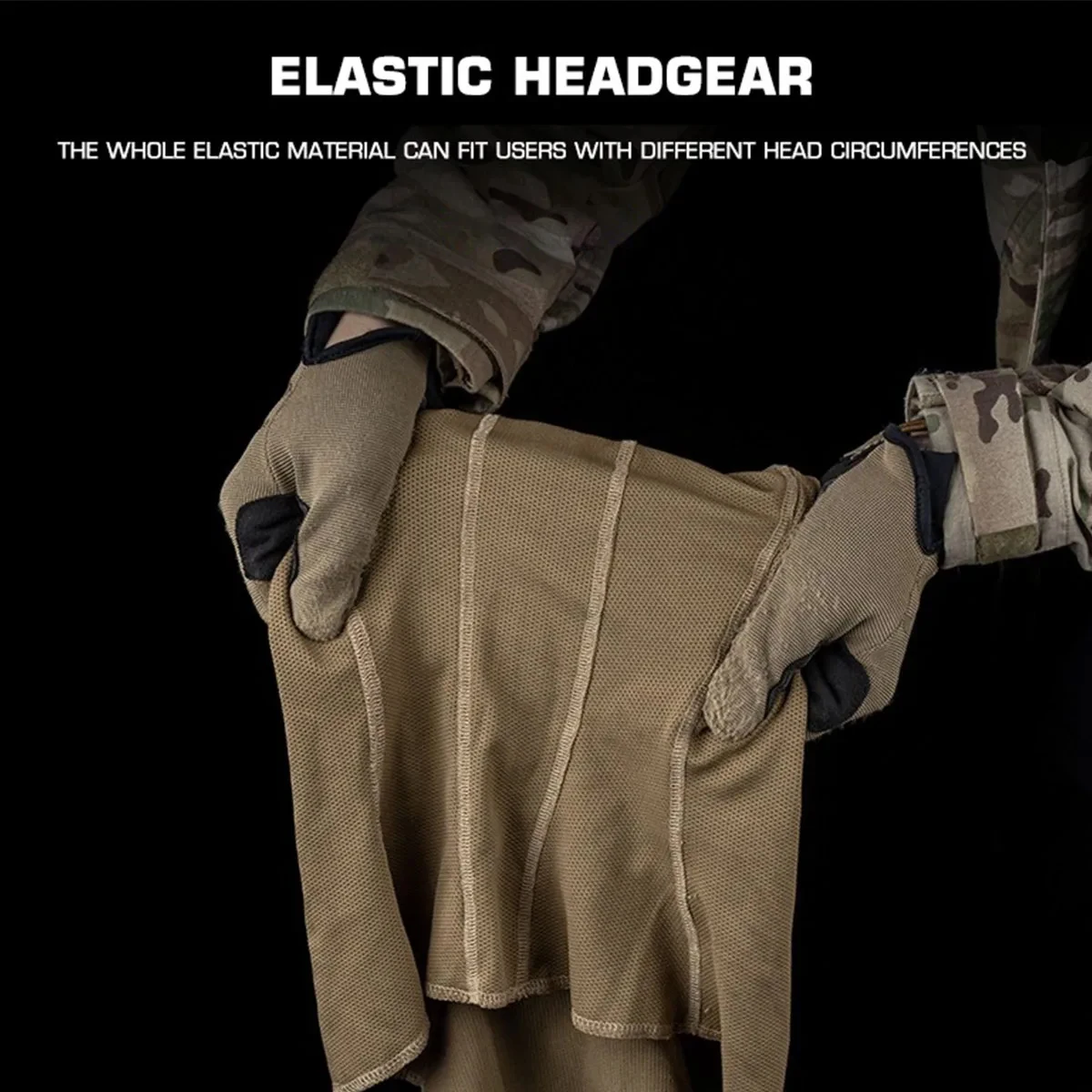 Pasamontañas transpirable, máscara facial ajustable a prueba de viento, capucha de protección UV, gorros suaves, forro para casco para caza de Paintball Airsoft - imagen 5