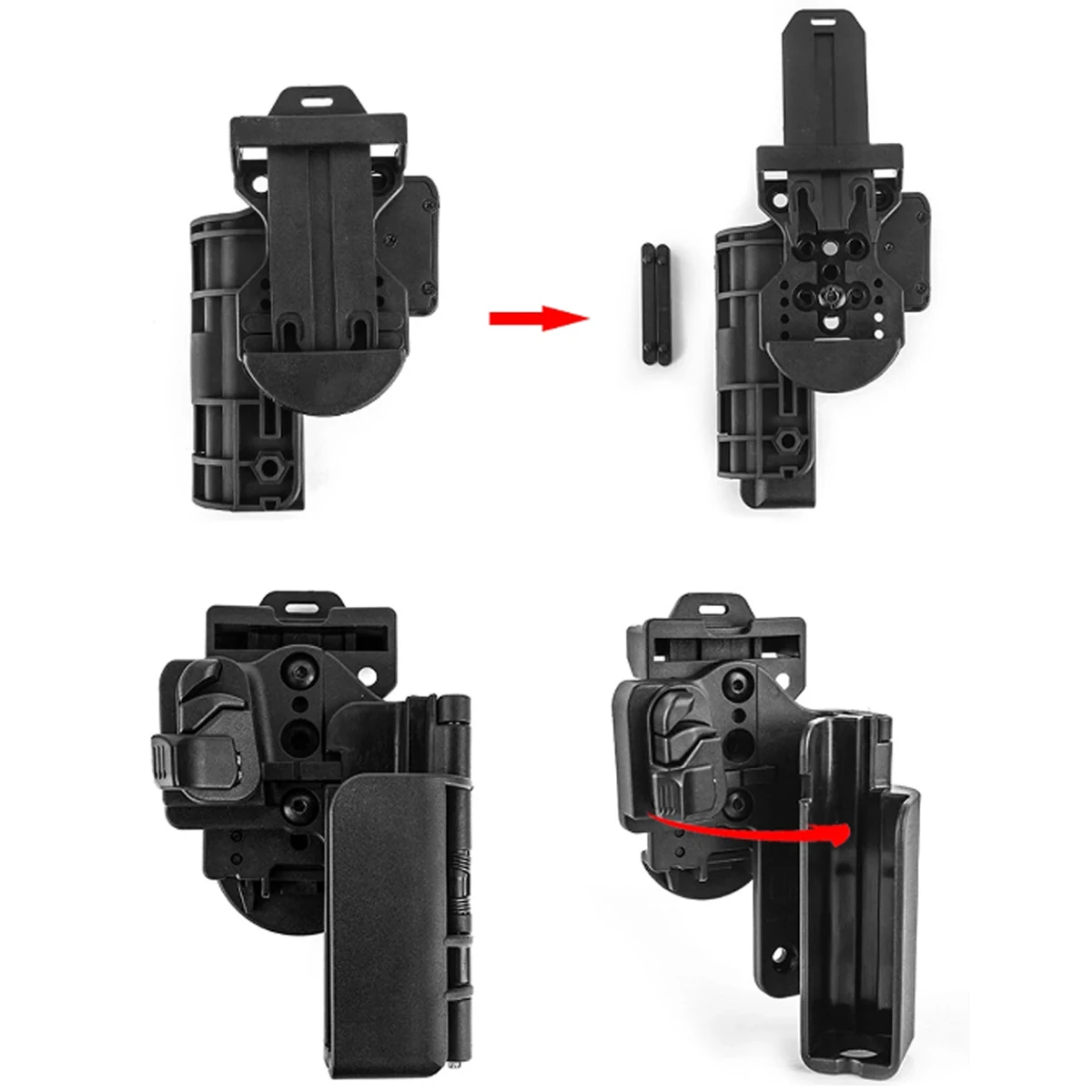 Táctico IPSC mano derecha nivel 3 llevar rápido O WB funda de pistola cinturón funda soporte de pistola para Airsoft Gk 17 19 22 34 pistola - imagen 2