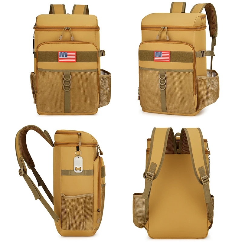 Mochila táctica para acampar, desplazamientos y ciclismo, deportes al aire libre, viajes, senderismo, bolsa de senderismo para hombres, mochila de equipaje grande con gancho y bucle - imagen 5