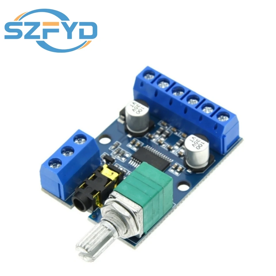 DY-AP3015 DC 8-24V 30W * 2 Clase D Placa amplificadora Digital estéreo de alta potencia de doble canal con potenciómetro de volumen ajustable - imagen 2