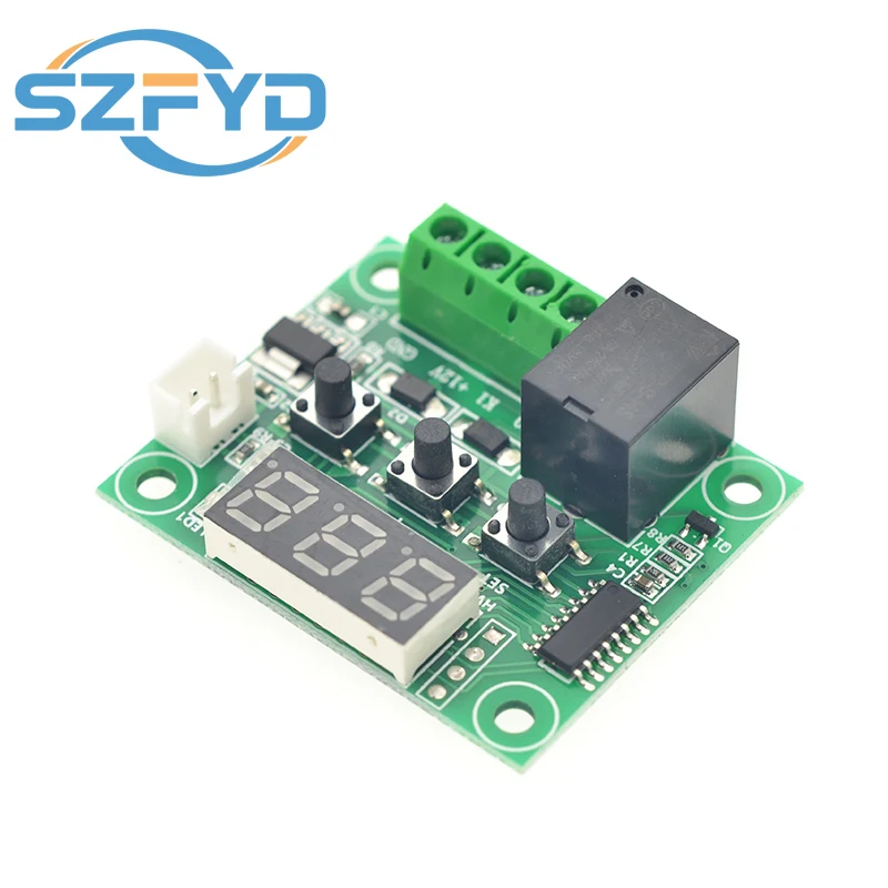 2 juegos de módulo controlador de temperatura con estuche, módulo de termostato digital con pantalla LED XH W1209 con sonda NTC impermeable - imagen 5