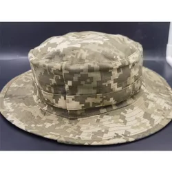 MM14 Sombrero de pescador camuflaje ucraniano con proteccion solar