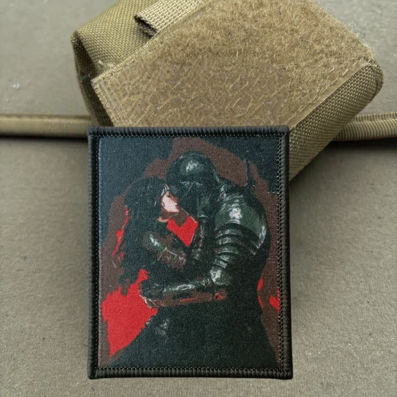 Parche con estampado de Chevron de caballero y niña, chaleco táctico con gancho y bucle, insignia de moral, mochila, pegatina decorativa, parches para brazalete para ropa - imagen 2