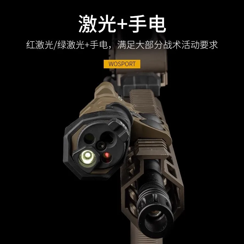 MAWL-C1 táctico versión funcional linterna láser roja/verde montaje en riel intercambio izquierdo derecho lado a lado