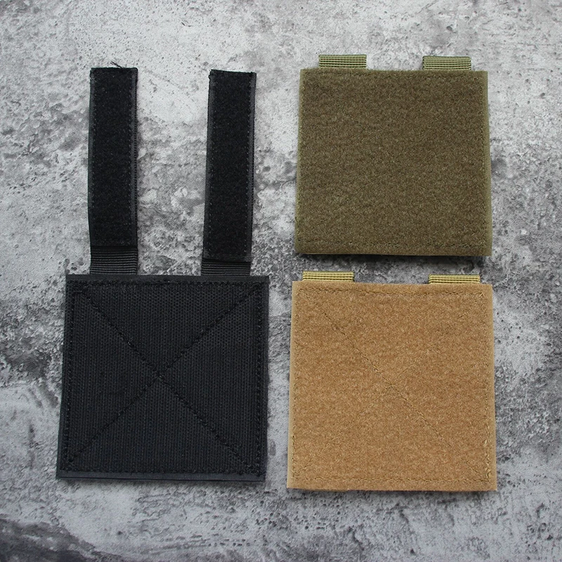 Bolsa táctica para colgar en forma de corazón, correas Molle, superficie de lana de expansión especial, Base de carga externa, 4 pulgadas, 10Cm cuadrado - imagen 3