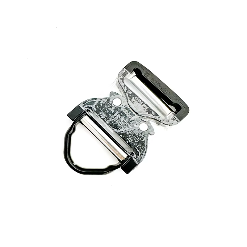 Hebilla de liberación rápida con botón pulsador de aluminio para aviones de alta resistencia, montaje de cinturón táctico, 4,5/2,5 cm - imagen 2