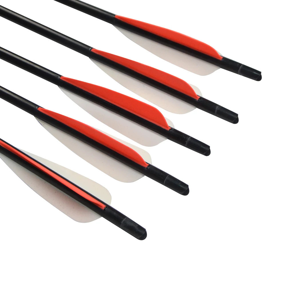 Flechas de caza 3/6 Uds flechas de fibra de vidrio pernos de liberación de 24 pulgadas para arco caza tiro accesorios de pesca - imagen 5