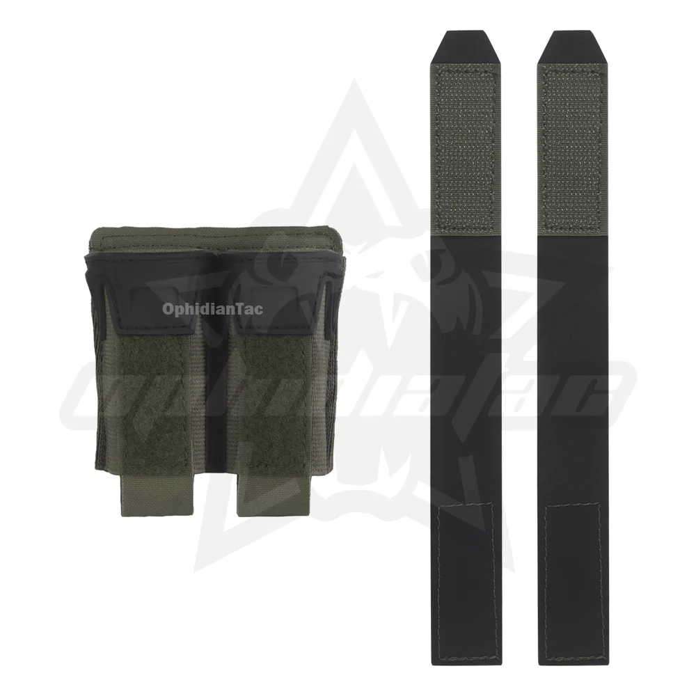 Bolsa doble para revistas, bolsa para revistas de 9MM, MOLLE, pistola de aire, caza, tiro, bolsa para revistas, linterna al aire libre, cuchillo, bolsa de herramientas - imagen 5