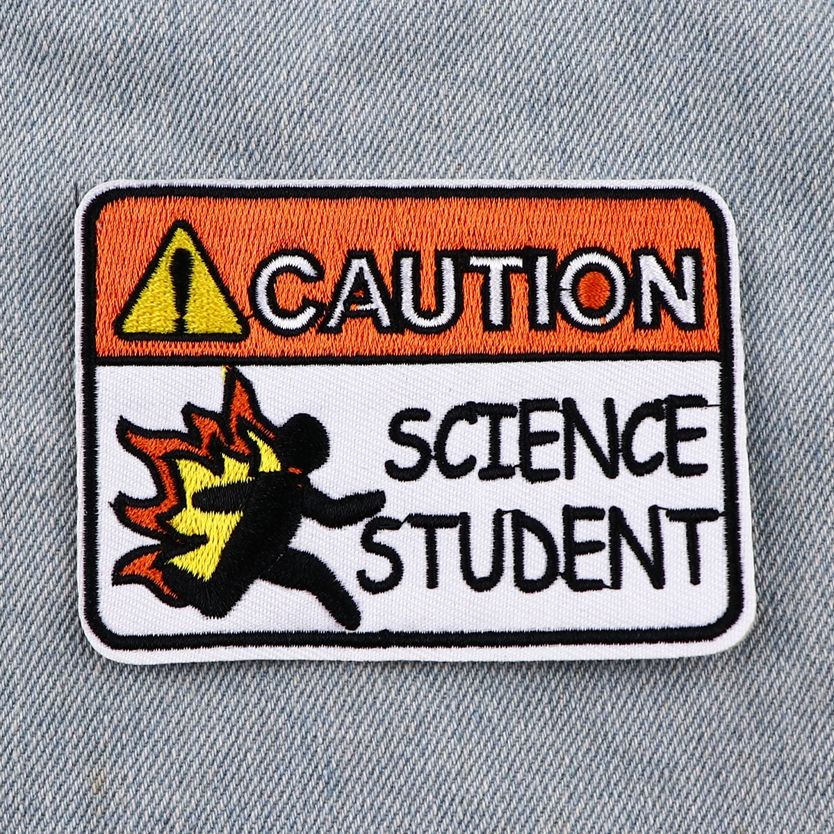 Parche de precaución con citas divertidas, parches termoadhesivos para ropa, pegatinas de aperitivos, parches bordados en ropa, rayas de ropa DIY - imagen 2