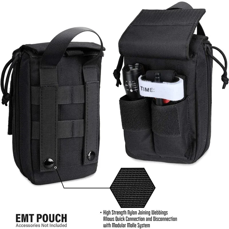 Bolsa Molle EDC, botiquín de primeros auxilios táctico, bolsa médica, herramienta de emergencia, bolsa IFAK de supervivencia para acampada, paquete de accesorios de caza - imagen 3