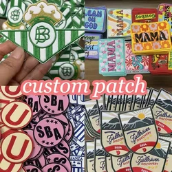 Parches termoadhesivos bordados personalizados escudo vintage scout
