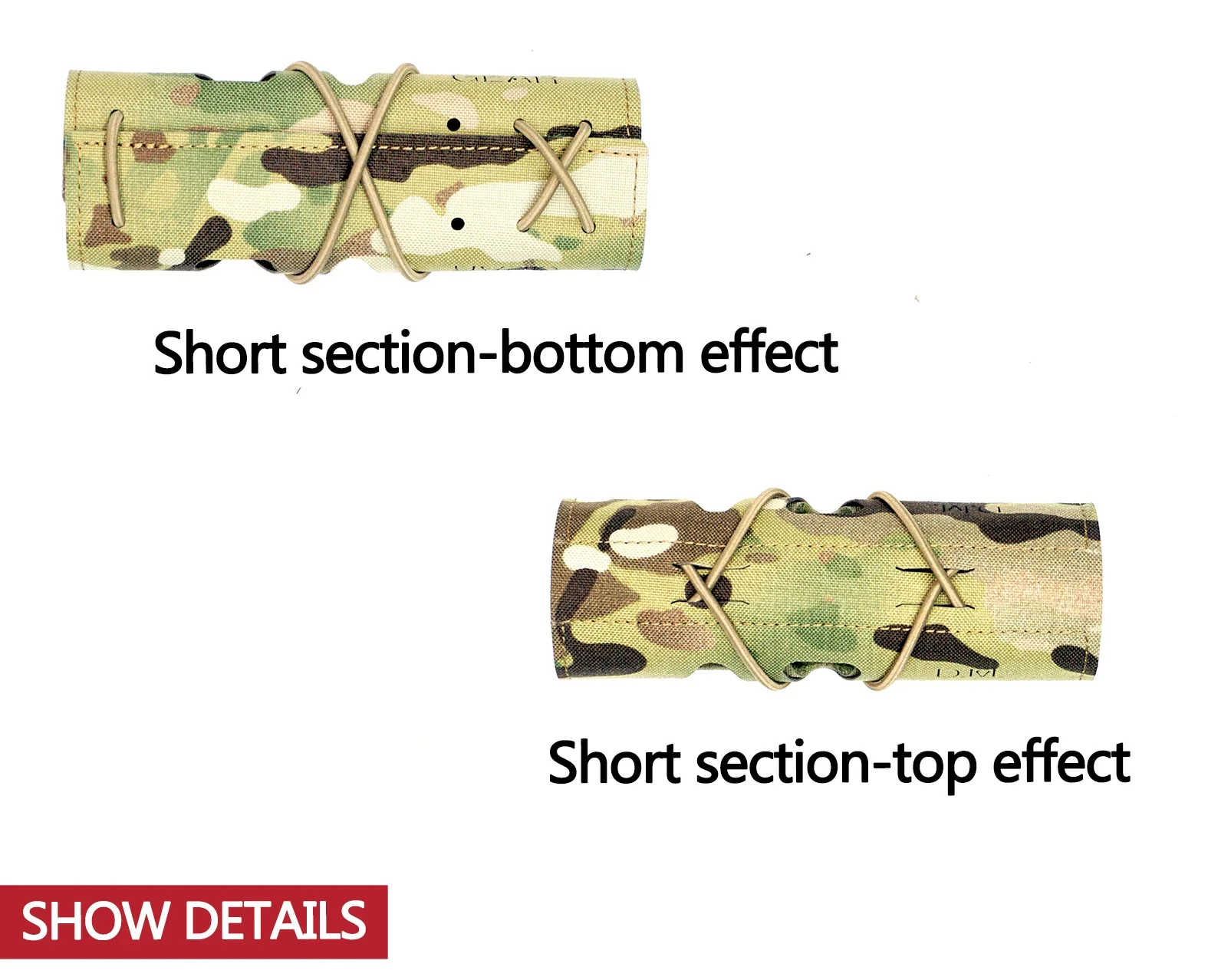 DMgear Airsoft supresor silenciador cubierta de calor escudo manga silenciador camuflaje táctico - imagen 4