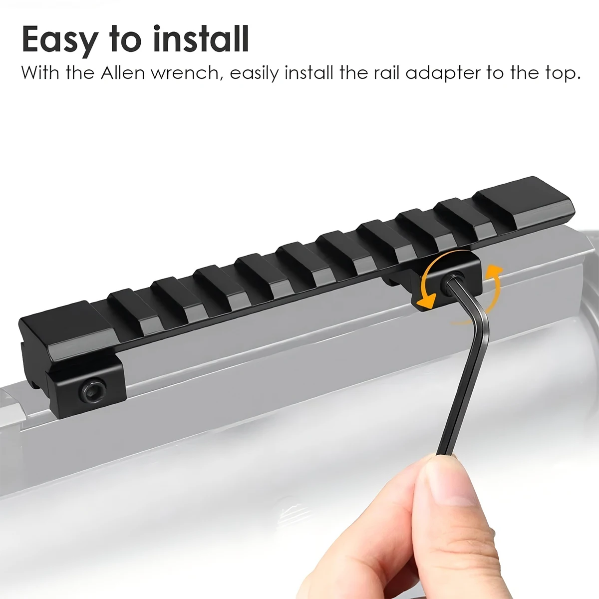 Cola de milano táctica, soporte para mira telescópica para Rifle de 11mm a 20mm, adaptador de riel Picatinny, soportes para linterna con mira láser - imagen 2