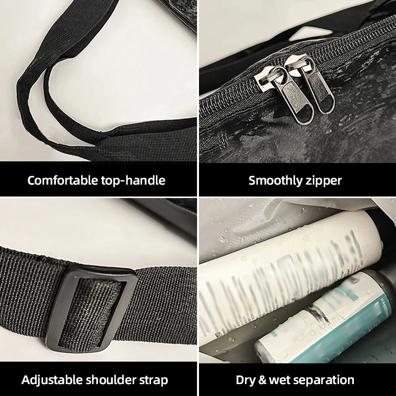 Bolsa de mano deportiva para Fitness, bolsas de Yoga para gimnasio húmedo y seco, bolso de almacenamiento de equipaje de viaje, senderismo al aire libre, Camping, paquete de transporte, mochila escolar estampada - imagen 4