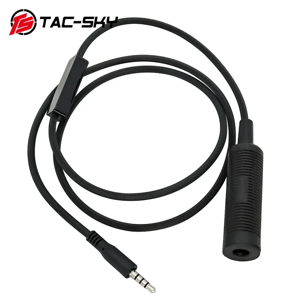 TAC-SKY Mini PTT para teléfono móvil, accesorios tácticos para auriculares, enchufe para teléfono móvil de 3,5mm para adaptador de música MP3, Apple, Samsung, HTC, etc. - imagen 4