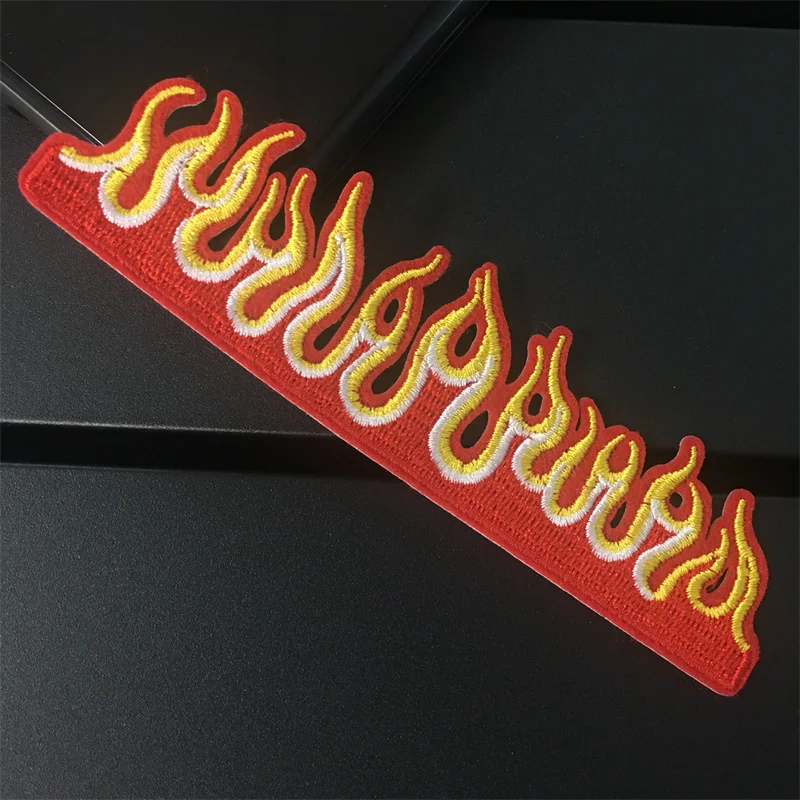 Parche de llama tamaño: 12,5x3cm apliques para ropa pegatina coser en raya, parche para planchar ropa Diy tela, ropa - imagen 4