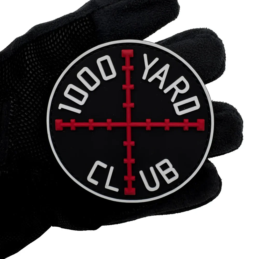 Parche de PVC de francotirador de 1000M, chaleco táctico con gancho y bucle, insignia de moral, mochila, accesorios decorativos, pegatina, parches para brazalete para ropa - imagen 5