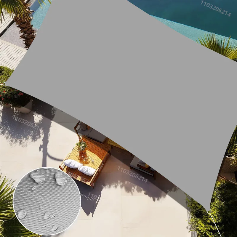 Parasol impermeable para exteriores, parasol Rectangular para jardín, patio, sombra de natación, toldo para coche de playa - imagen 2