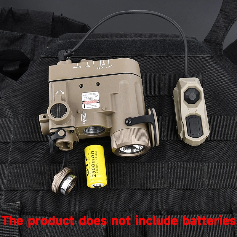 DBAL-D2 táctico con linterna láser rojo IR, interruptor de AXON, WADSN DBAL D2, equipo de caza Airsoft para interruptor de sistema de 20MM para MLOK KEYMOD - imagen 4