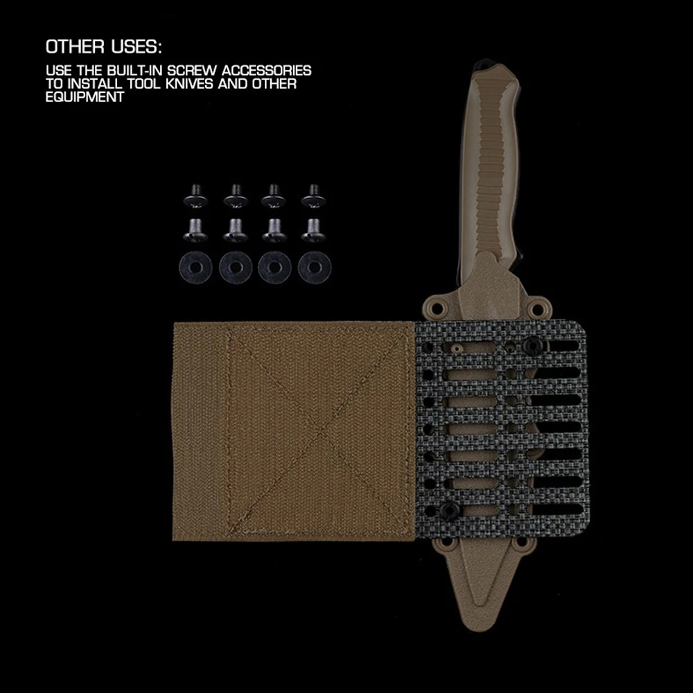 Portaplacas táctico Raiders, alas laterales, Molle Universal para caza, chaleco Airsoft, plataforma de montaje, bolsa extendable Mag, equipo de transporte para cuchillos - imagen 5