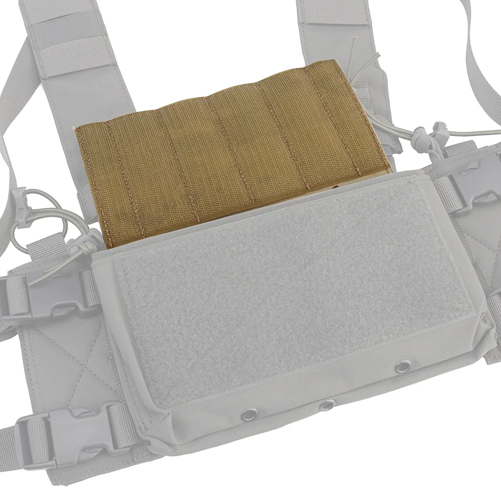 Soporte de placa de chaleco táctico, Panel frontal MOLLE, solapa completa MK3 MK4, aparejo de pecho, chasis de Micro lucha, Panel colgante, adaptador de bolsa Mag - imagen 4