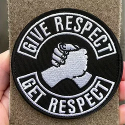 Parche morale bordado Dar Respeto – Táctico con velcro para equipo