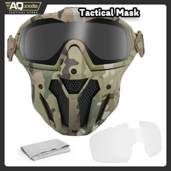 AQzxdc Máscara táctica antiniebla transpirable con ventilación Airsoft