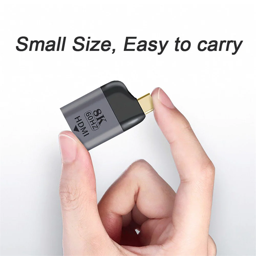 CY-fuente USB 4 USB-C tipo C a HDTV 2,0, 8K, 60HZ, pantalla UHD 4K, adaptador hembra a macho para Monitor de HDTV - imagen 3