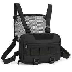 Riñonera táctica pecho MOLLE EDC multifunción para equipamiento militar