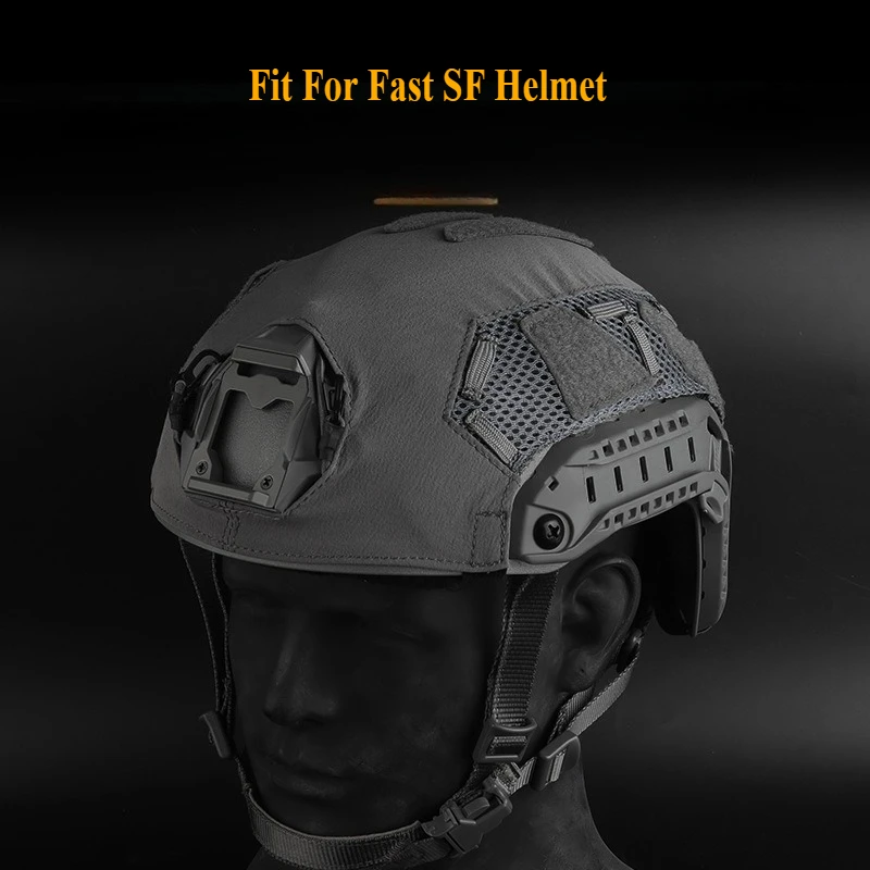 Cubierta de casco táctica FAST SF de nailon para caza y Paintball - imagen 3