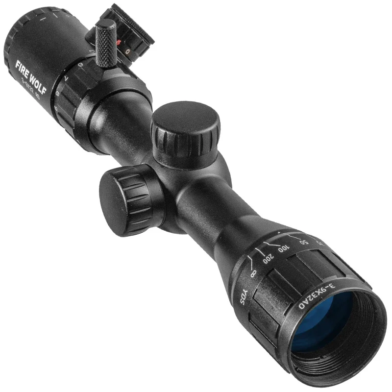 FIRE WOLF HD 3-9x32 AO mira telescópica táctica de caza Cruz roja verde telémetro iluminado retícula mira mira telescópica para Rifle de aire 2025 - imagen 2