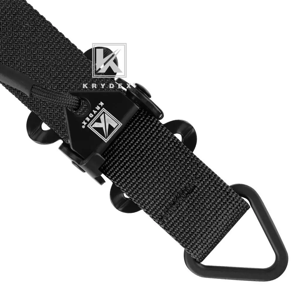 KRYDEX-tirachinas de Rifle táctico para caza, Correa Modular de combate, 1 punto, 2,25 pulgadas, accesorios de Rifle acolchados, color negro - imagen 4