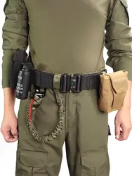 Cinturón táctico regulable doble capa – Para hombre y outdoor