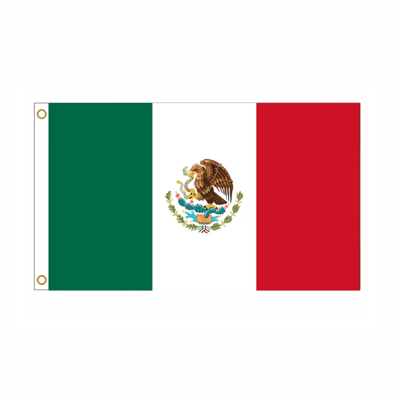 5 unids/lote bandera nacional de México 90x150cm bandera de México Estados Unidos bandera nacional de Estados Unidos mexicanos al por mayor - imagen 2