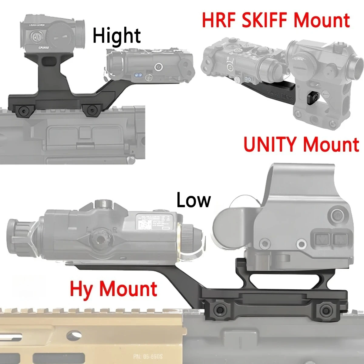 HRF SKIFF soporte elevador láser unidad Fast Ftc 2,26 "montaje elevador óptico para T01 T02 RDS G43 G33 lupa 551 558 G montaje Hy