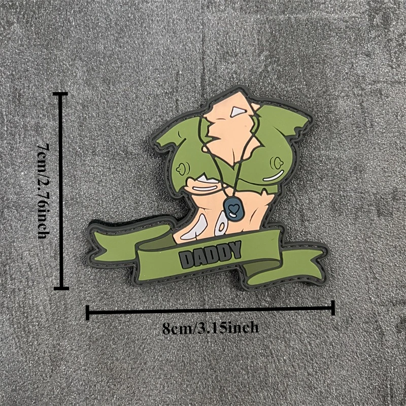 Parche táctico de PVC 3D para chica en ropa, insignia de moral, parche militar con gancho, pegatinas para mochila, brazalete - imagen 5