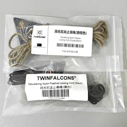 Cuerda de nailon antideslizante mate para exteriores, cuerda fina antideslizante para paraguas de 3Mm, tamaño 5, cabeza con cremallera atada